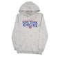 Mens Grey Adidas NBA New York Knicks Basketball Hoodie Jumper