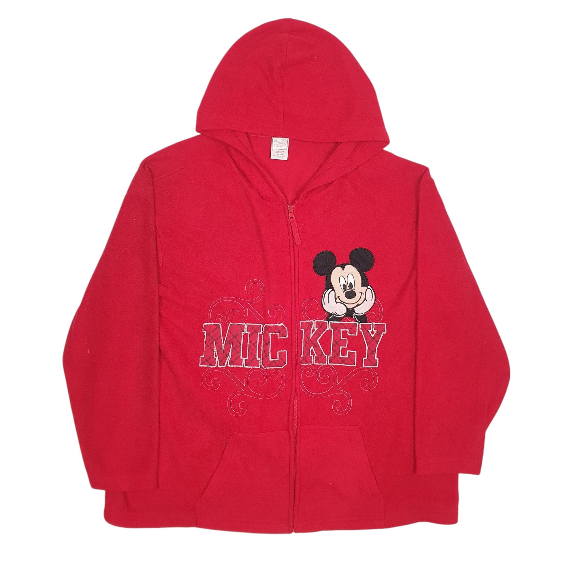 Womens Red Disney  Full Zip Jumper