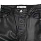 Womens Black Zara Leather Chino Trousers