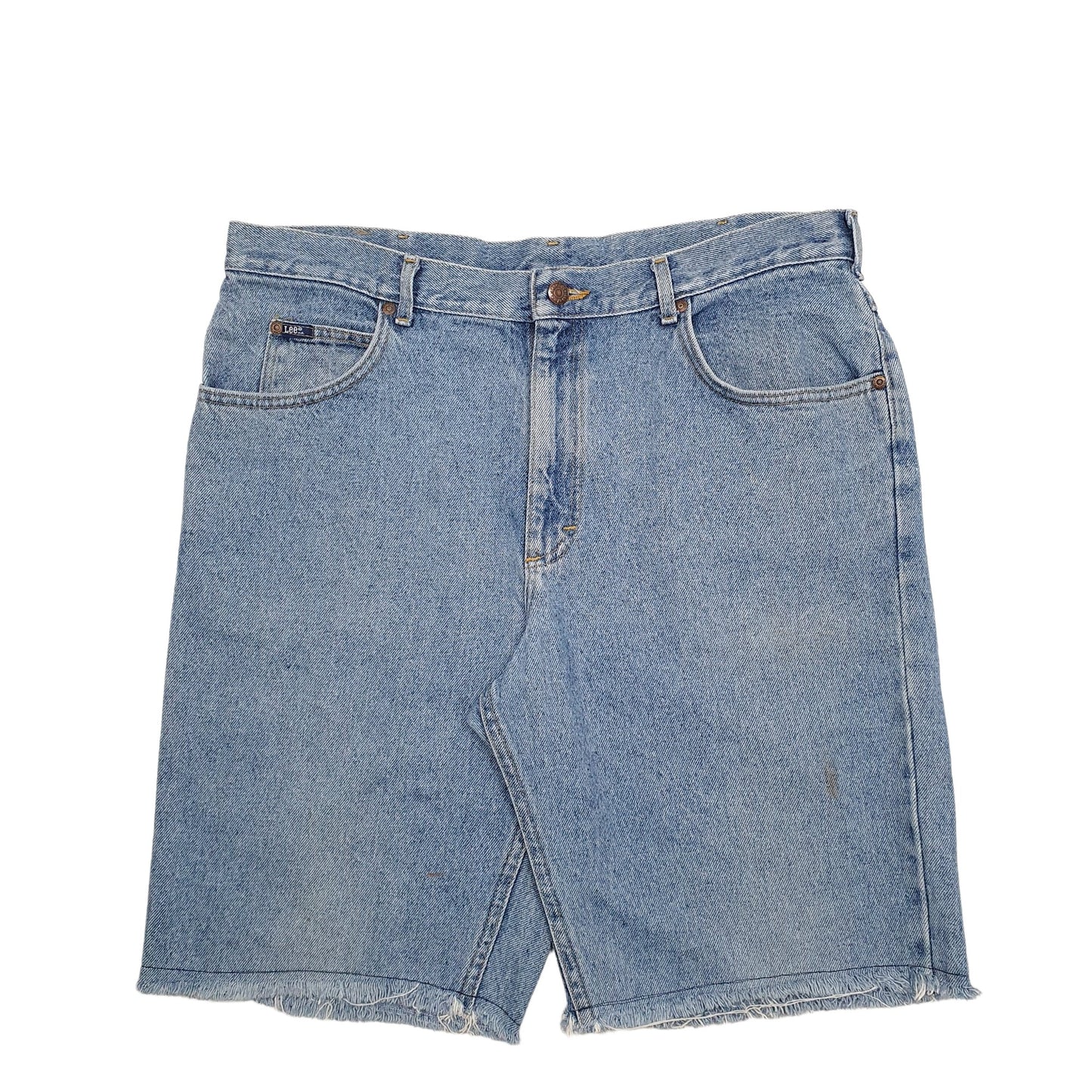 Mens Blue Lee  Denim Shorts