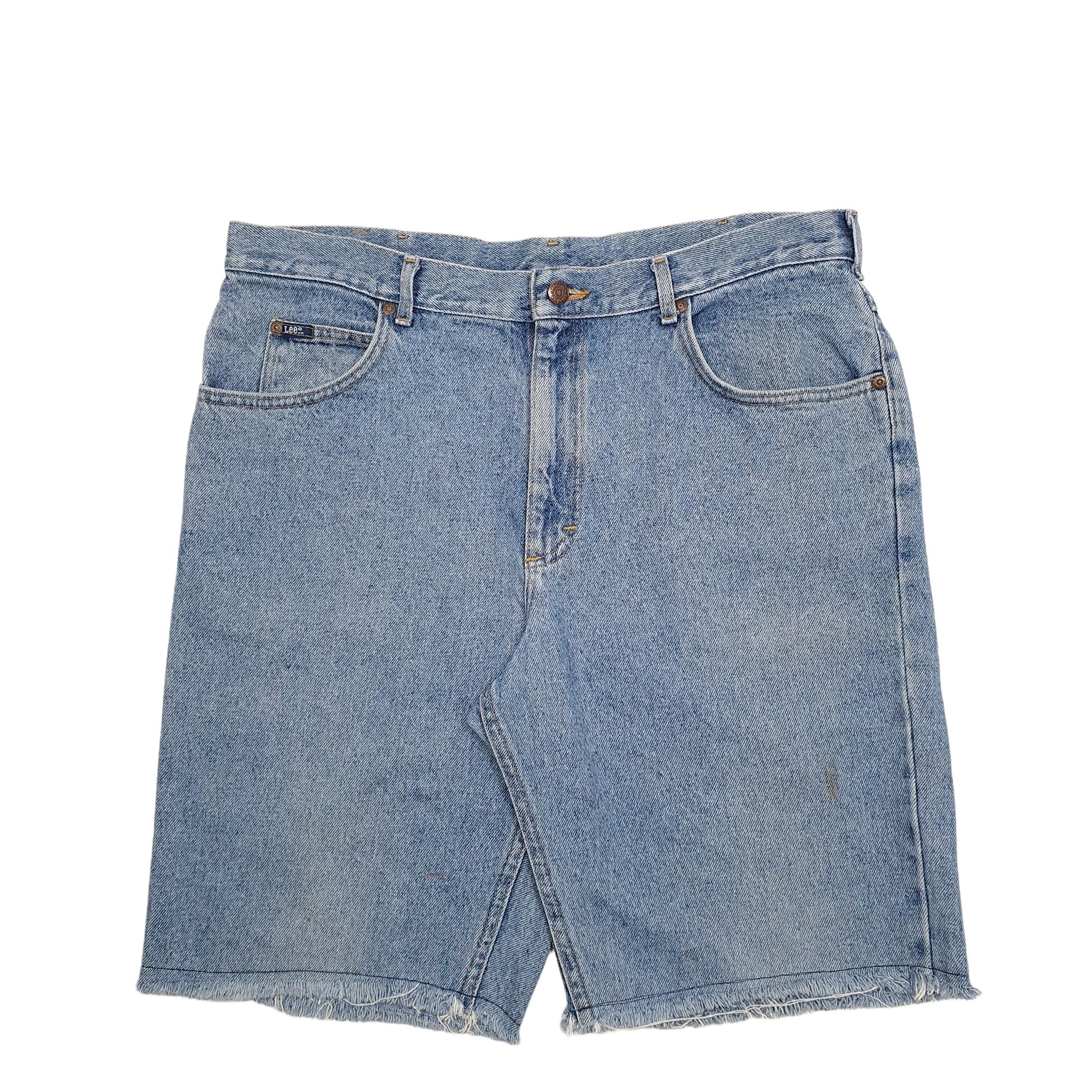 Mens Blue Lee  Denim Shorts