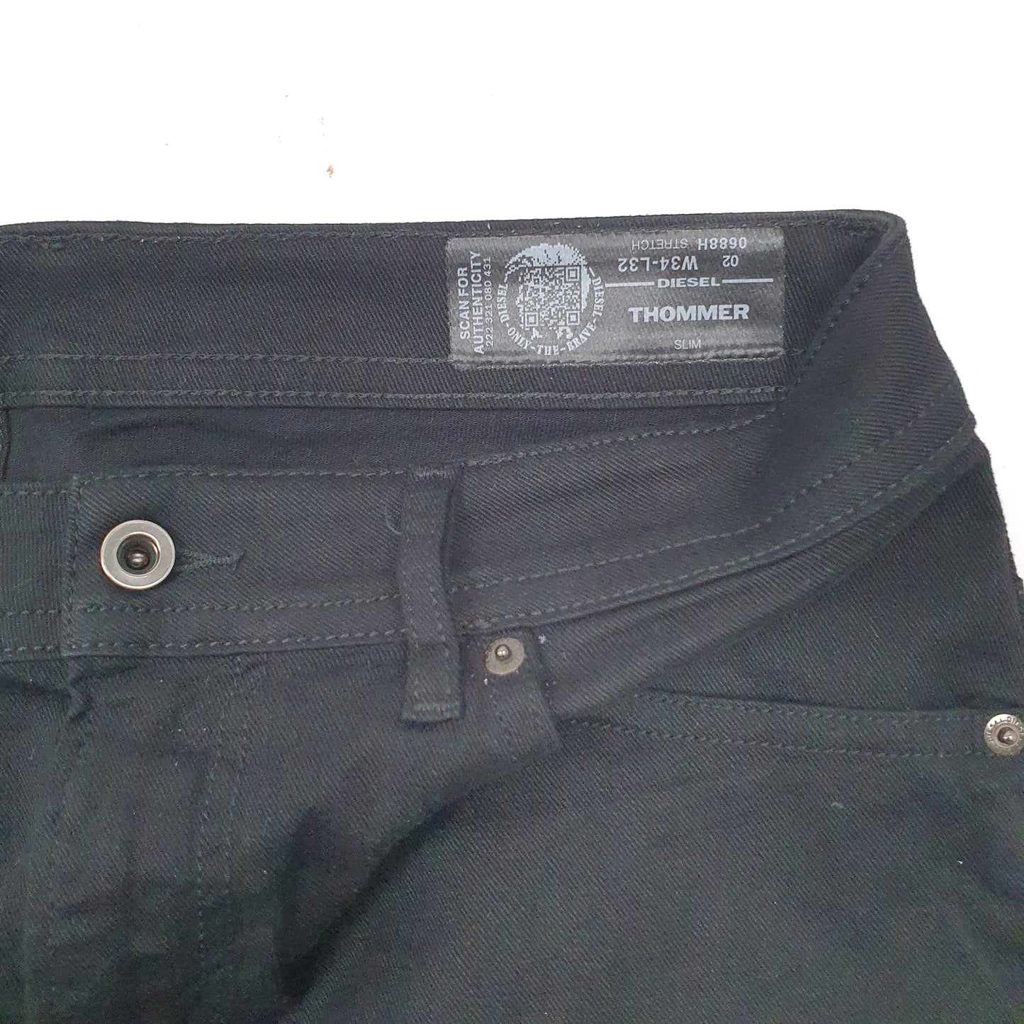 Mens Black Diesel  Thommer JeansW34 L32