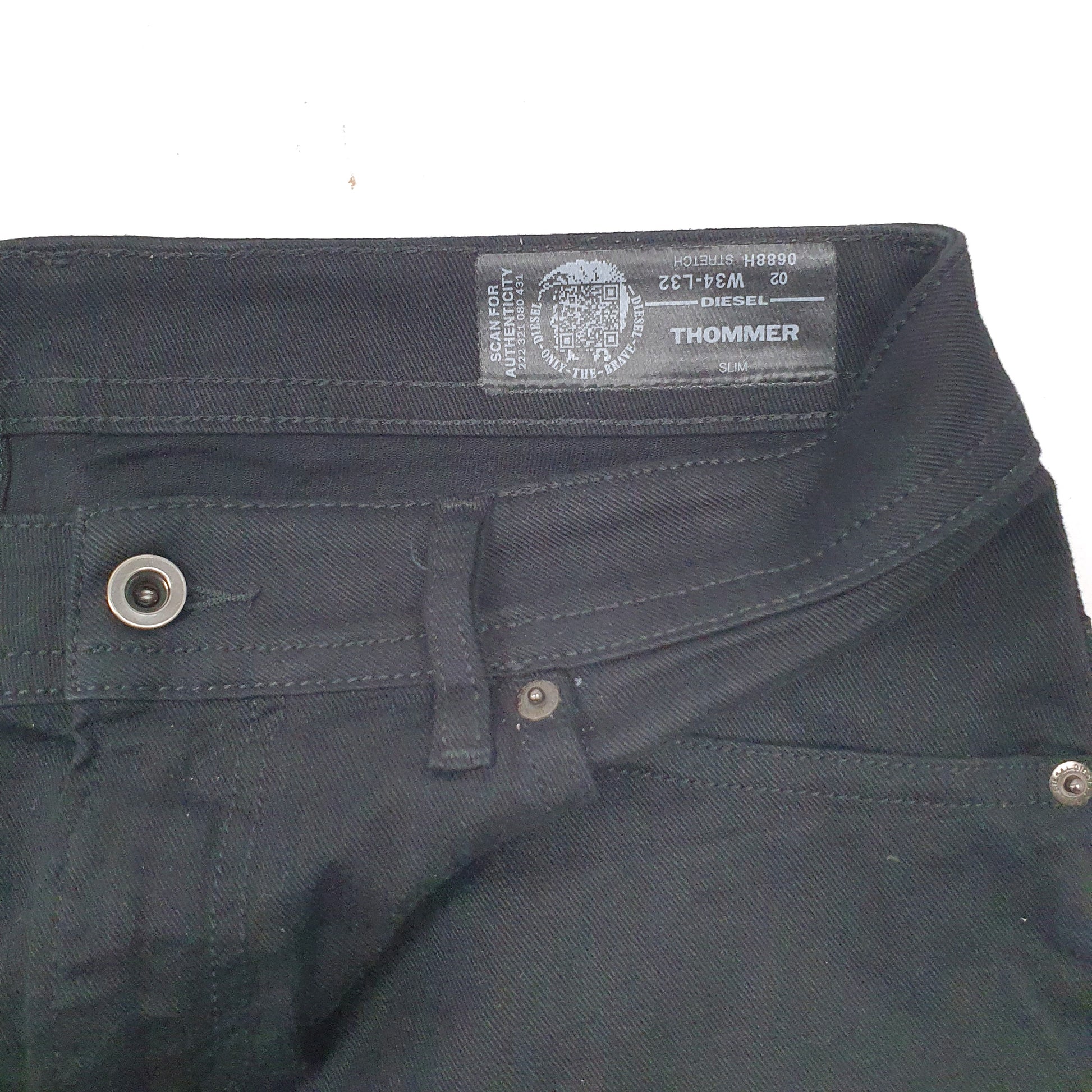 Mens Black Diesel  Thommer JeansW34 L32