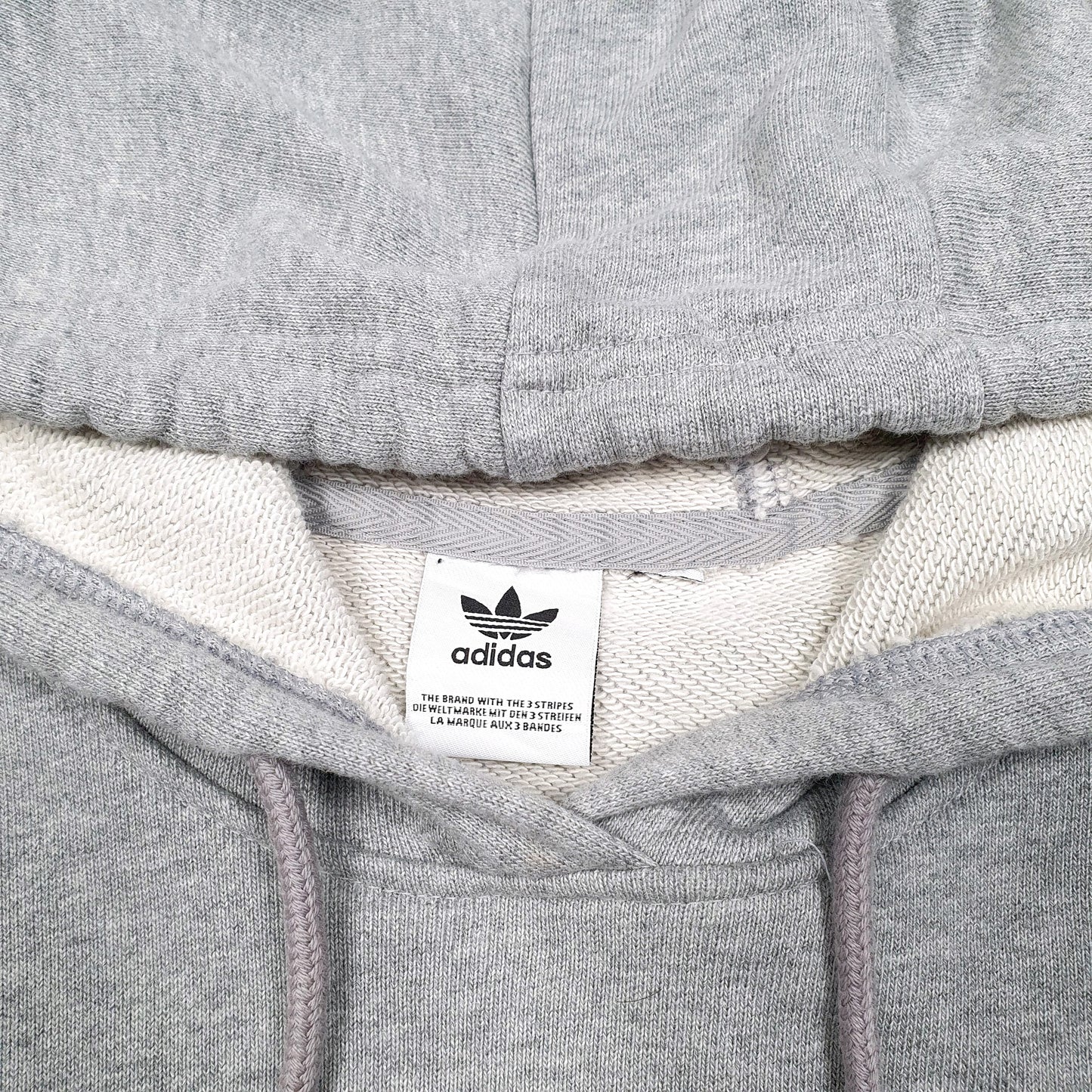 Womens Grey Adidas  Hoodie Jumper