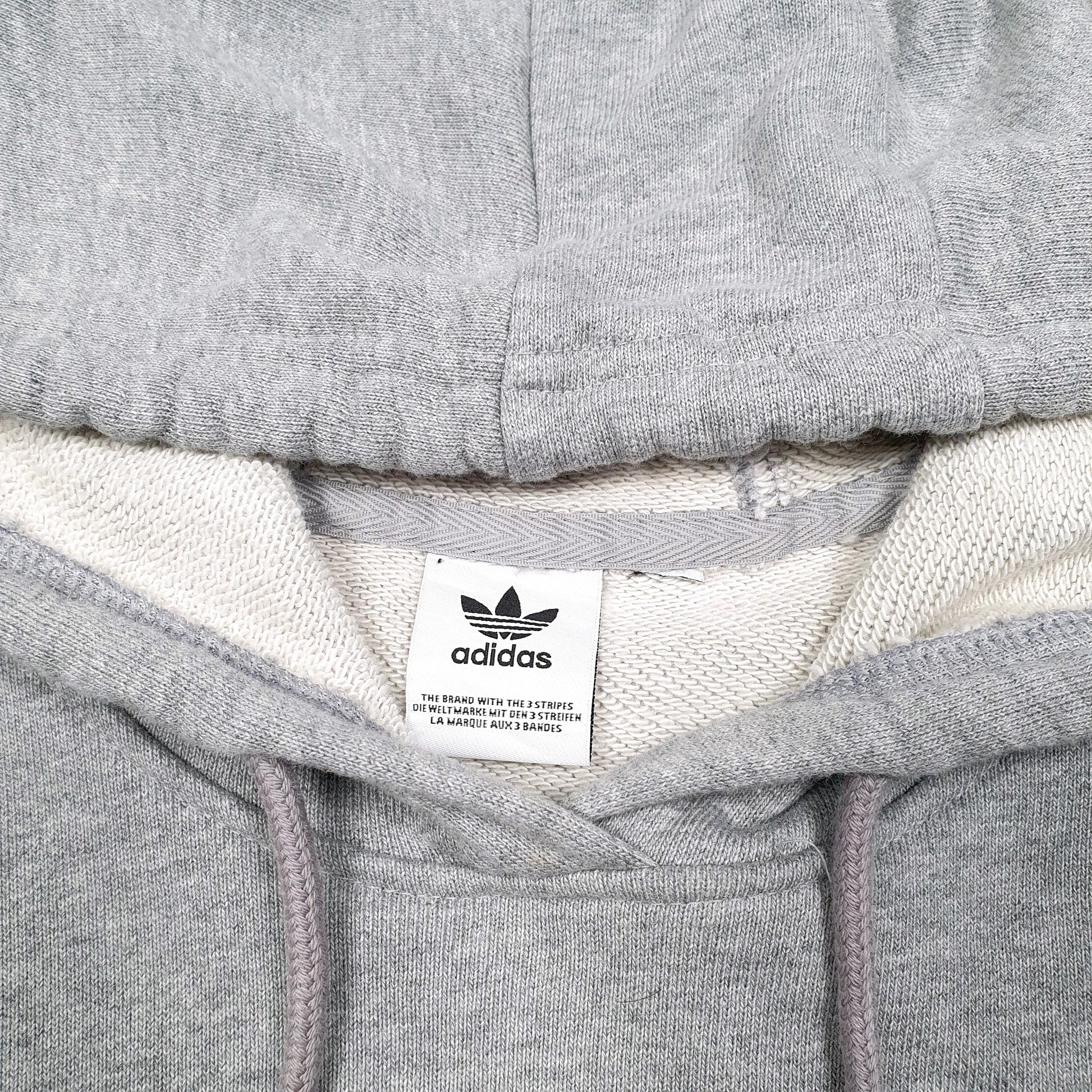 Womens Grey Adidas  Hoodie Jumper