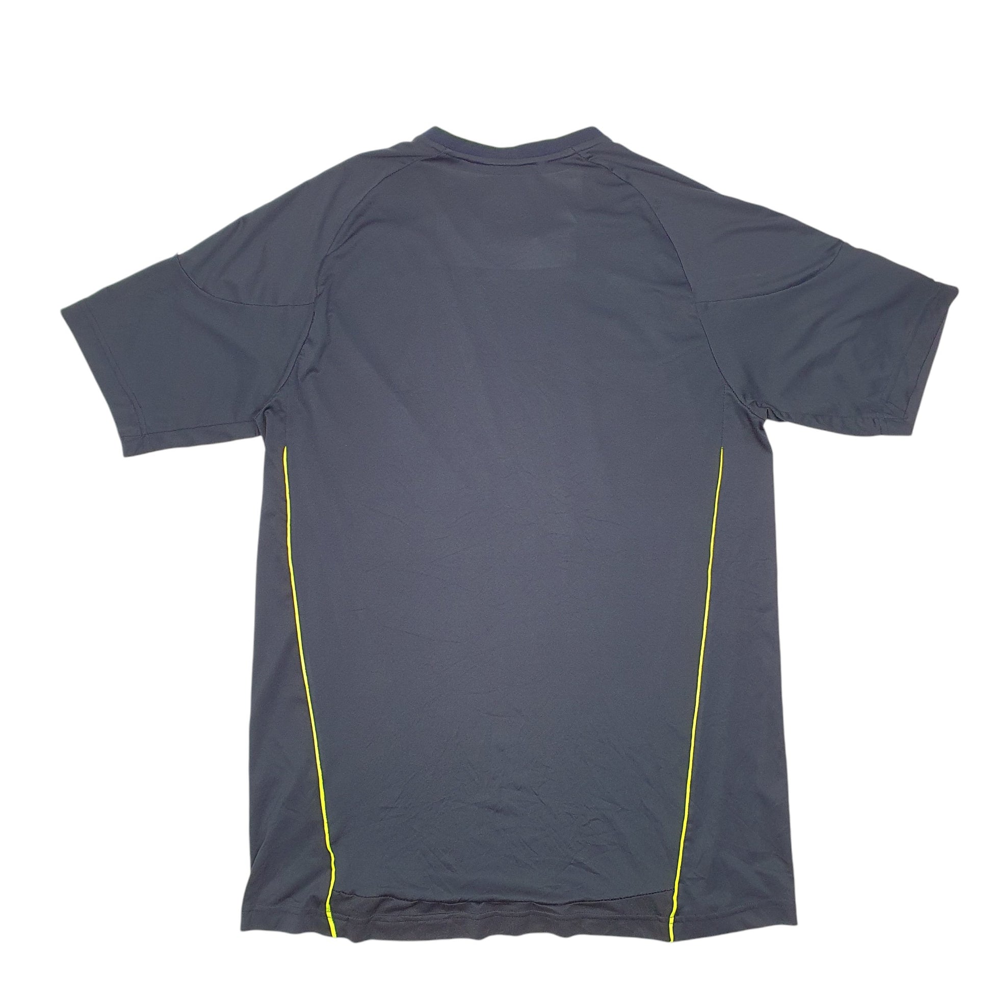 Mens Navy Adidas Football Climacool Short Sleeve T Shirt