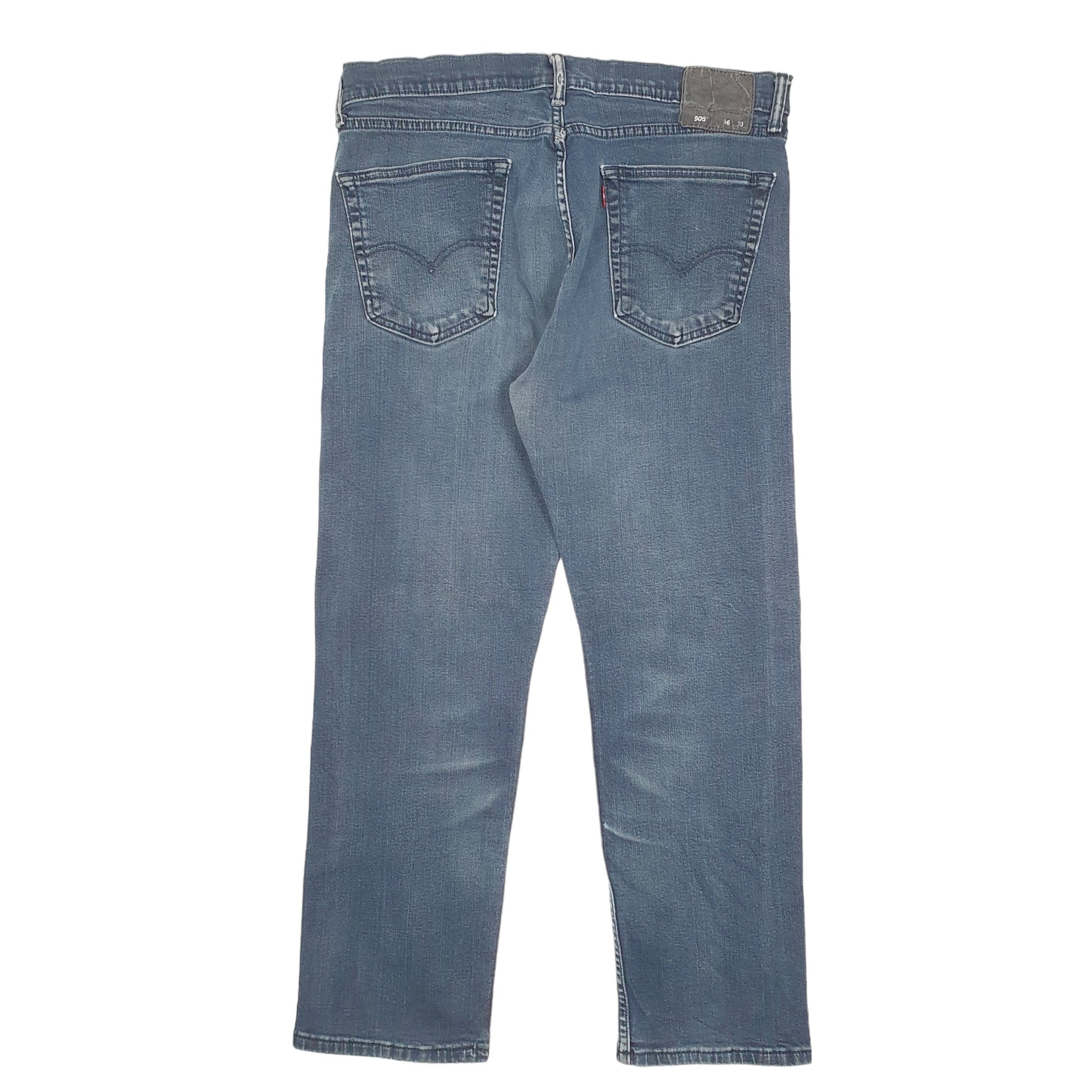 Mens Navy Levis Stretch 505 JeansW36 L30