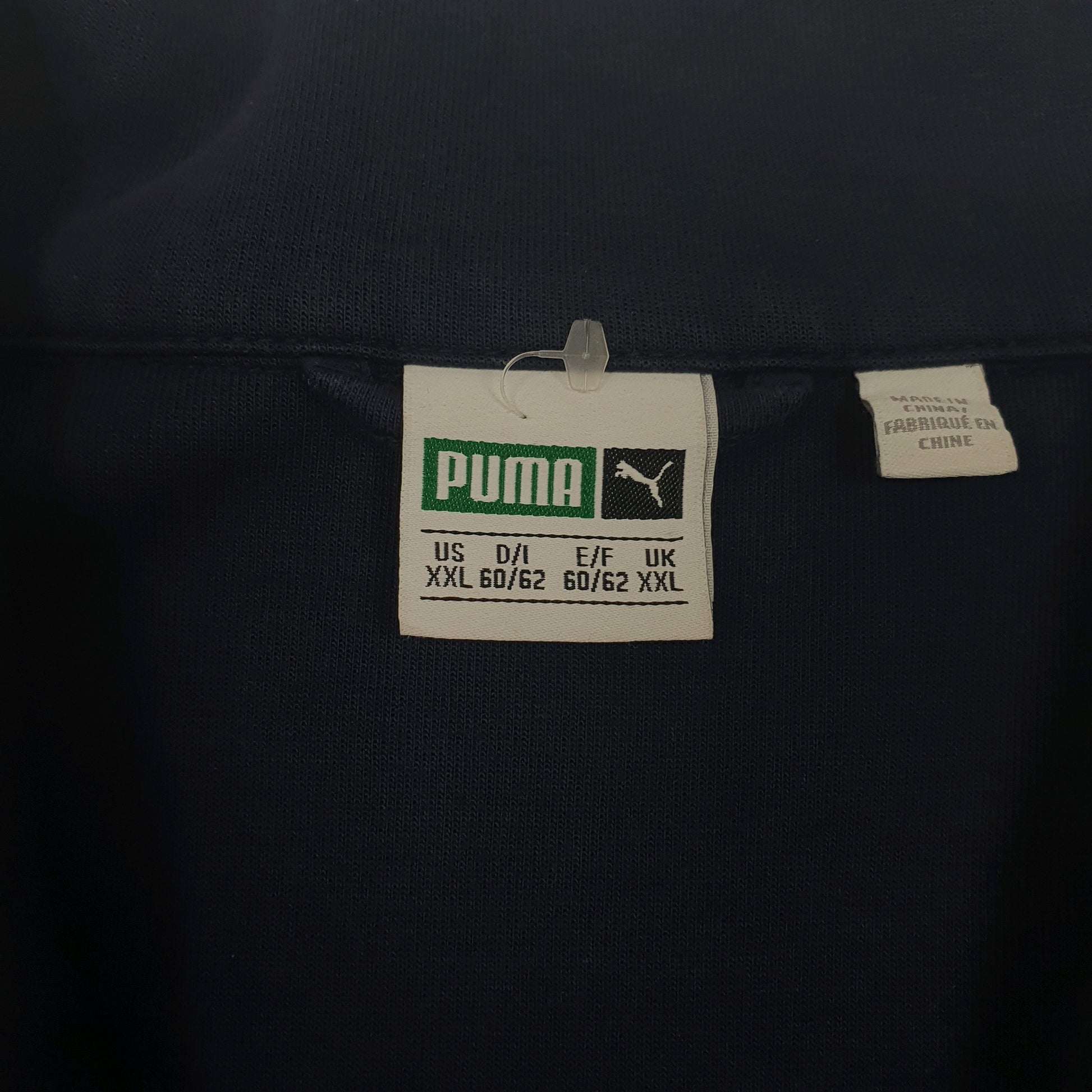 Mens Navy Puma  Full Zip Jumper