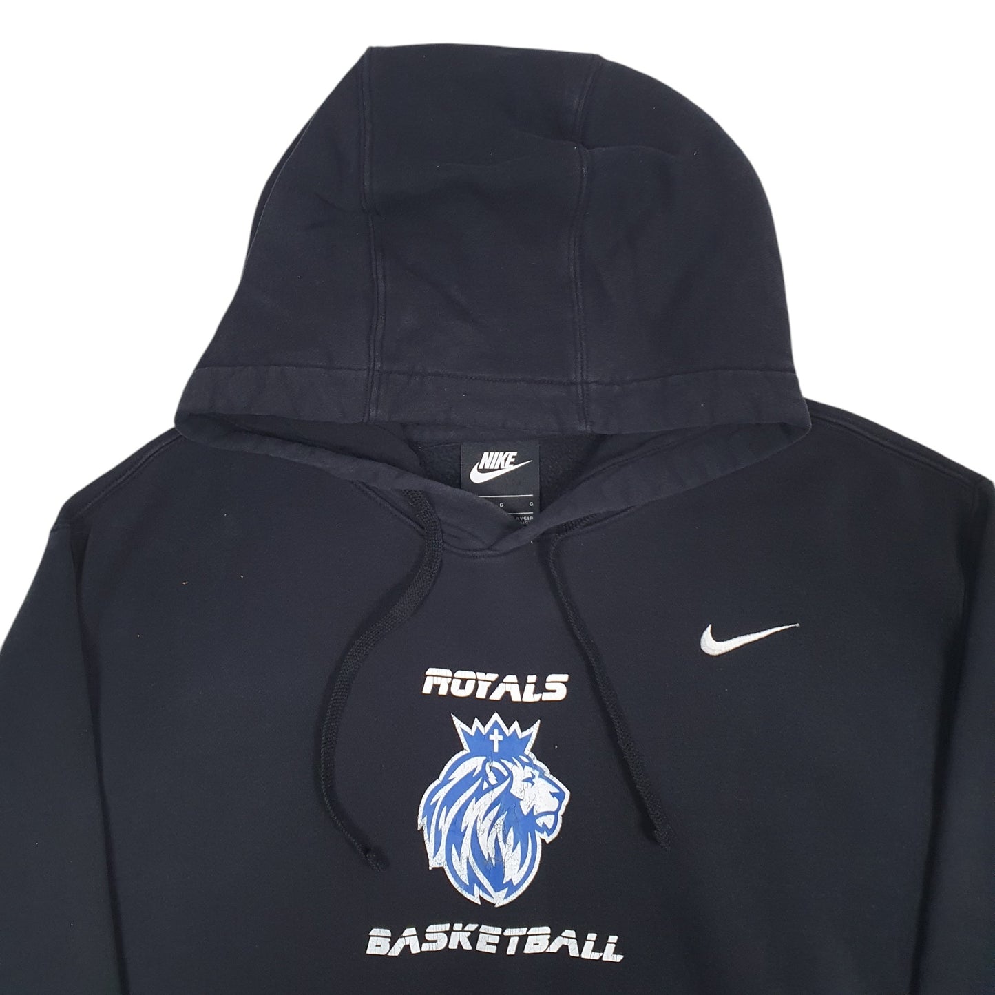 Mens Black Nike Royal Basketball Hoodie Jumper