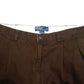 Mens Brown Polo Ralph Lauren Vintage Hammond Pant Double Pleated Chino Trousers