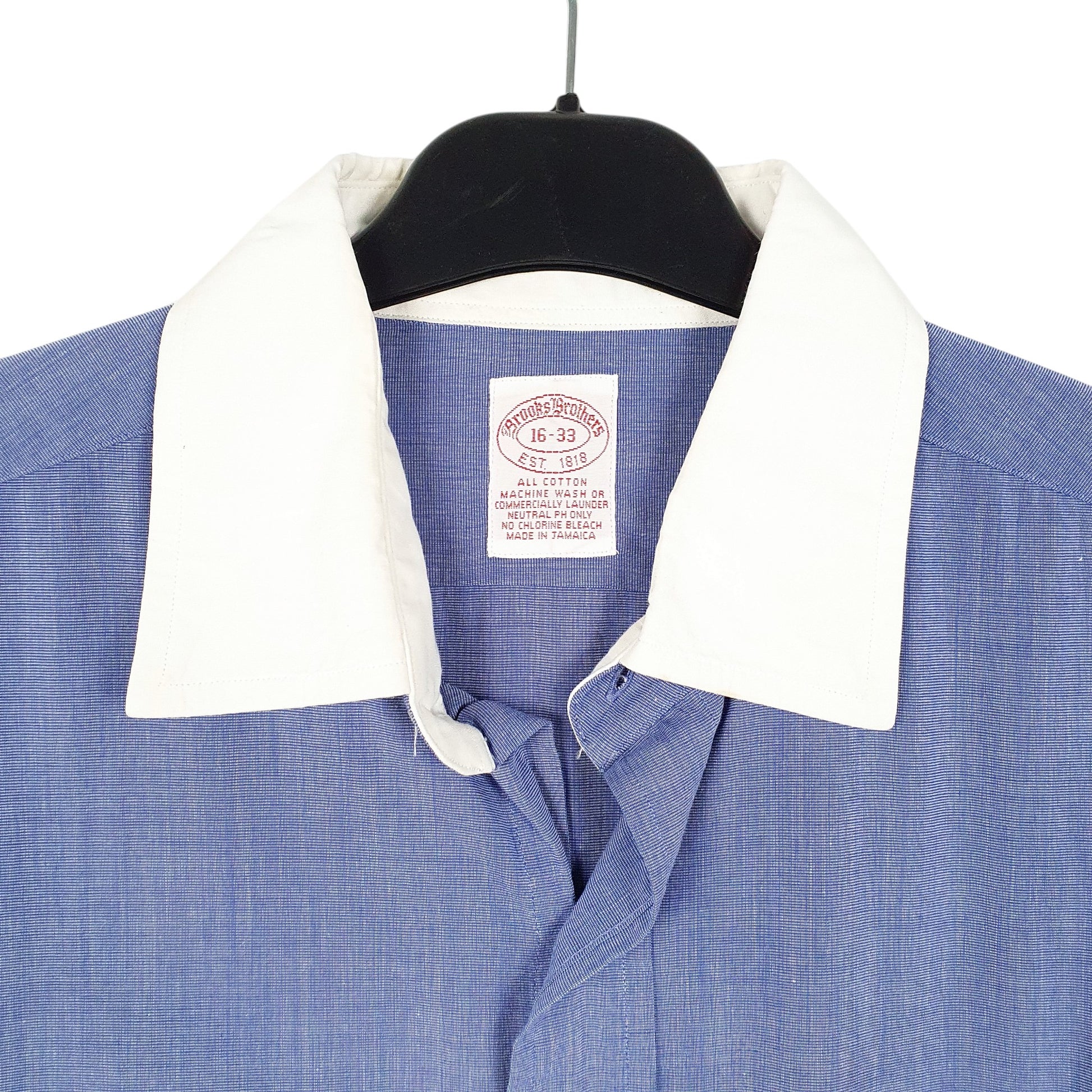 Mens Blue Brooks Brothers  Long Sleeve Shirt
