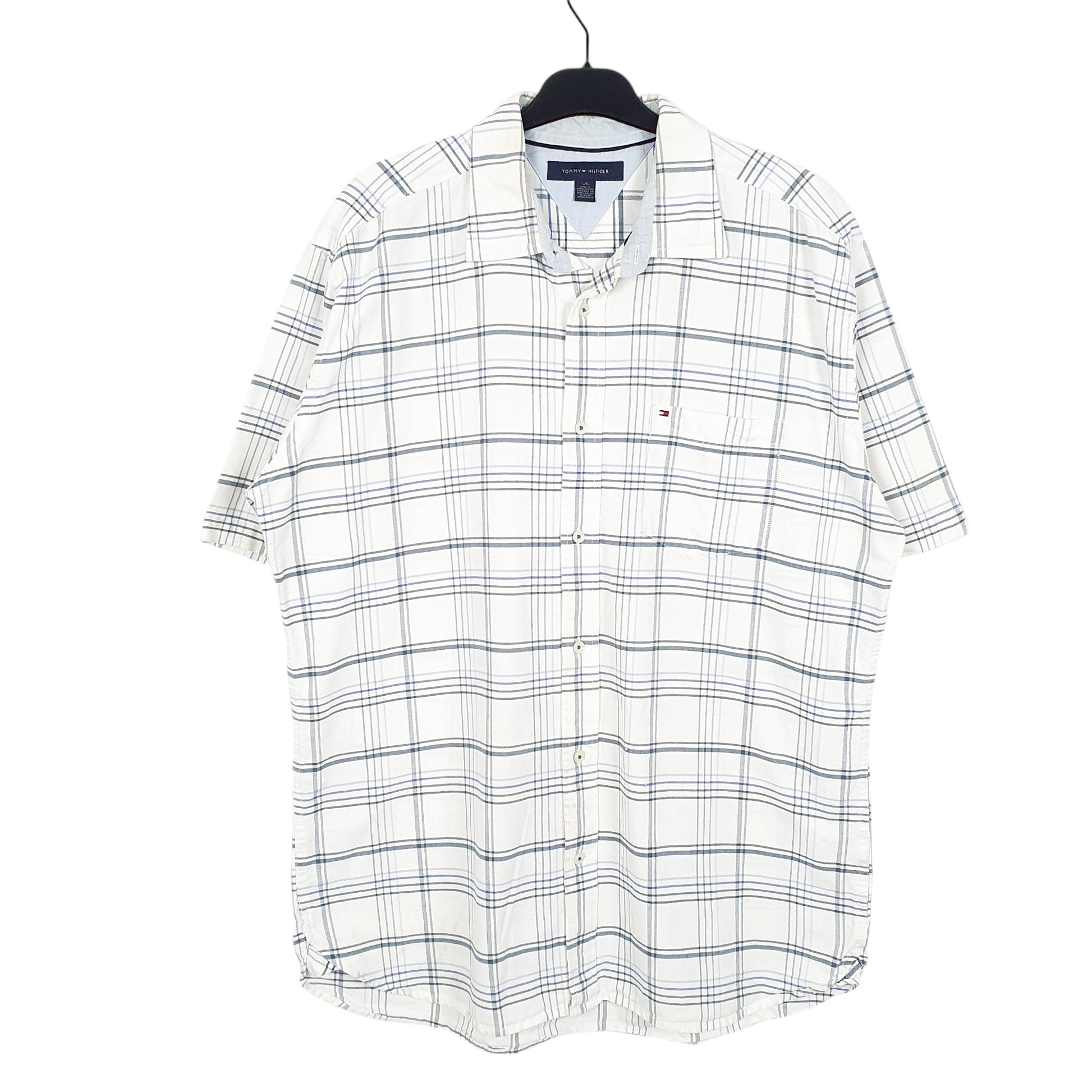 Mens White Tommy Hilfiger  Short Sleeve Shirt
