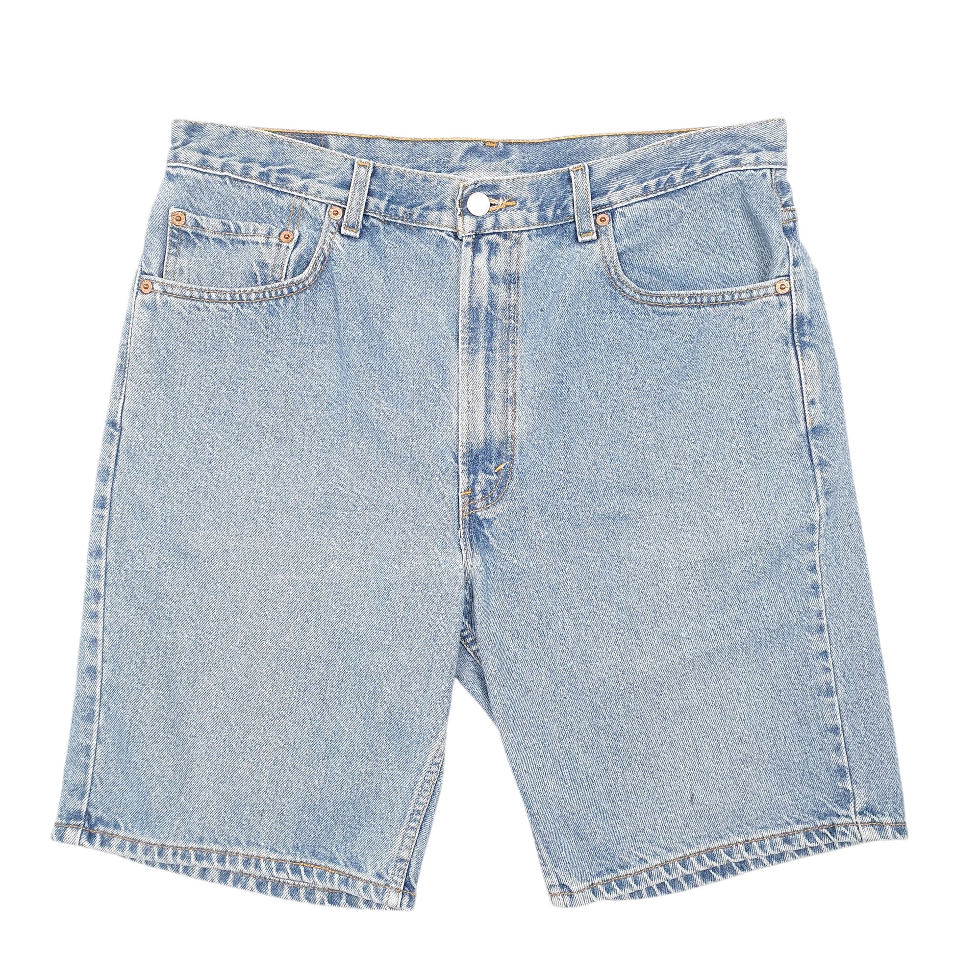 Mens Blue Levis Denim Jeans Jorts 505 Regular Denim Shorts