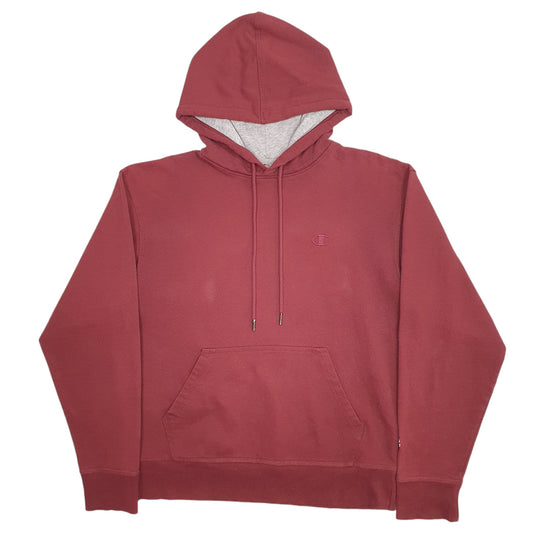 Mens Burgundy Champion  Hoodie Jumper