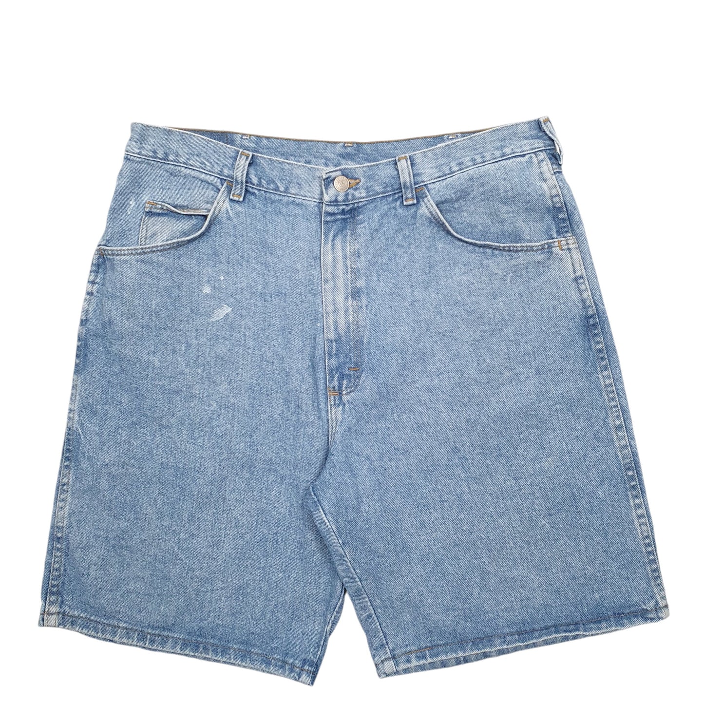 Mens Blue Wrangler Denim Jeans Jorts Denim Shorts