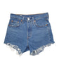 Womens Blue Levis 501 Jorts Denim Shorts