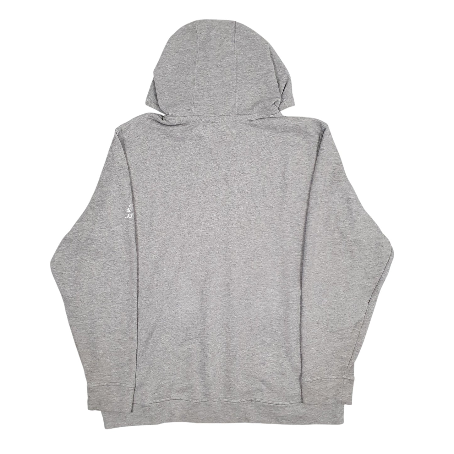 Mens Grey Adidas Central Barbell Hoodie Jumper