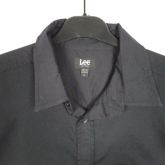 Mens Black Lee  Short Sleeve Shirt