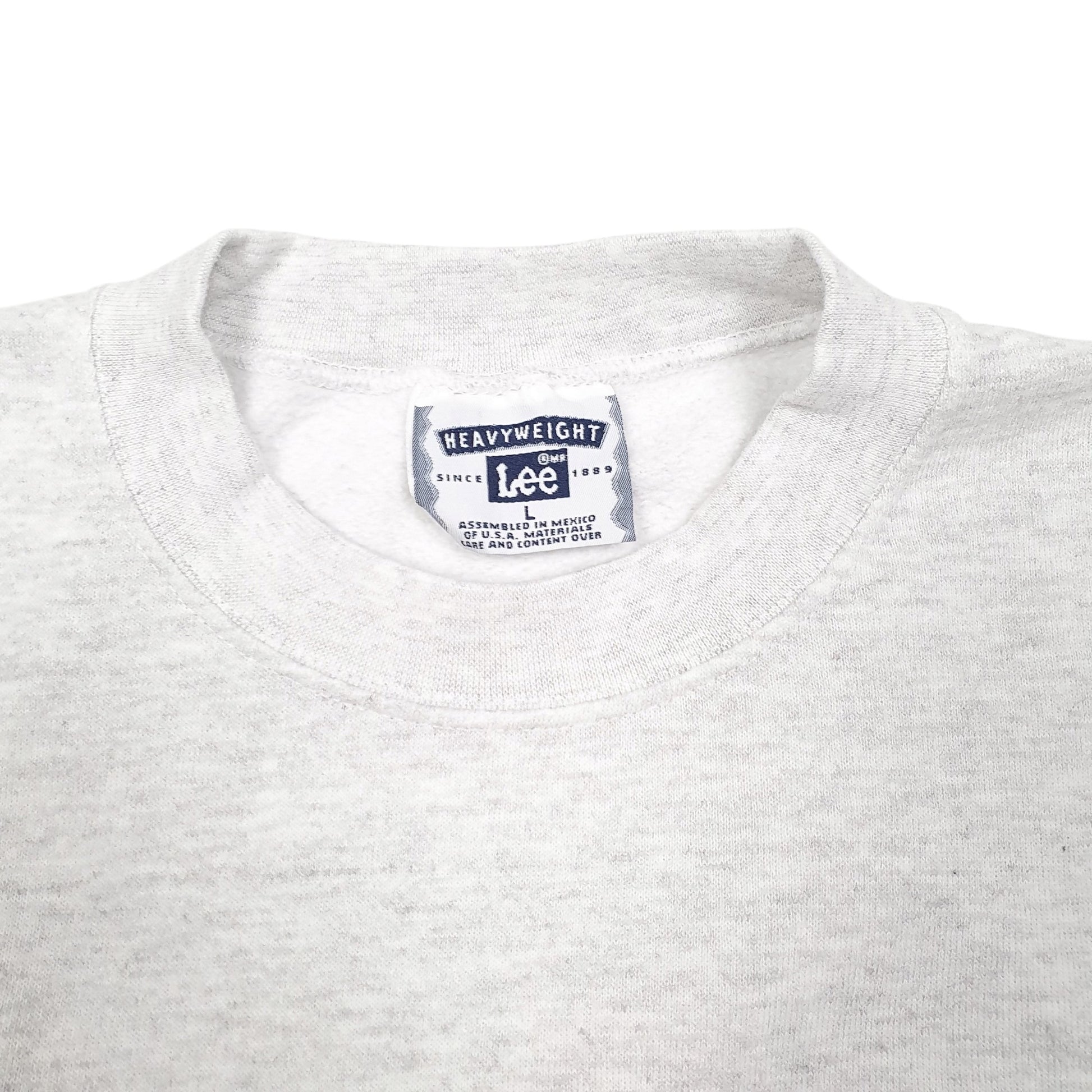 Mens Grey Lee Vintage Heavyweight Resurrection Health care Crewneck Jumper