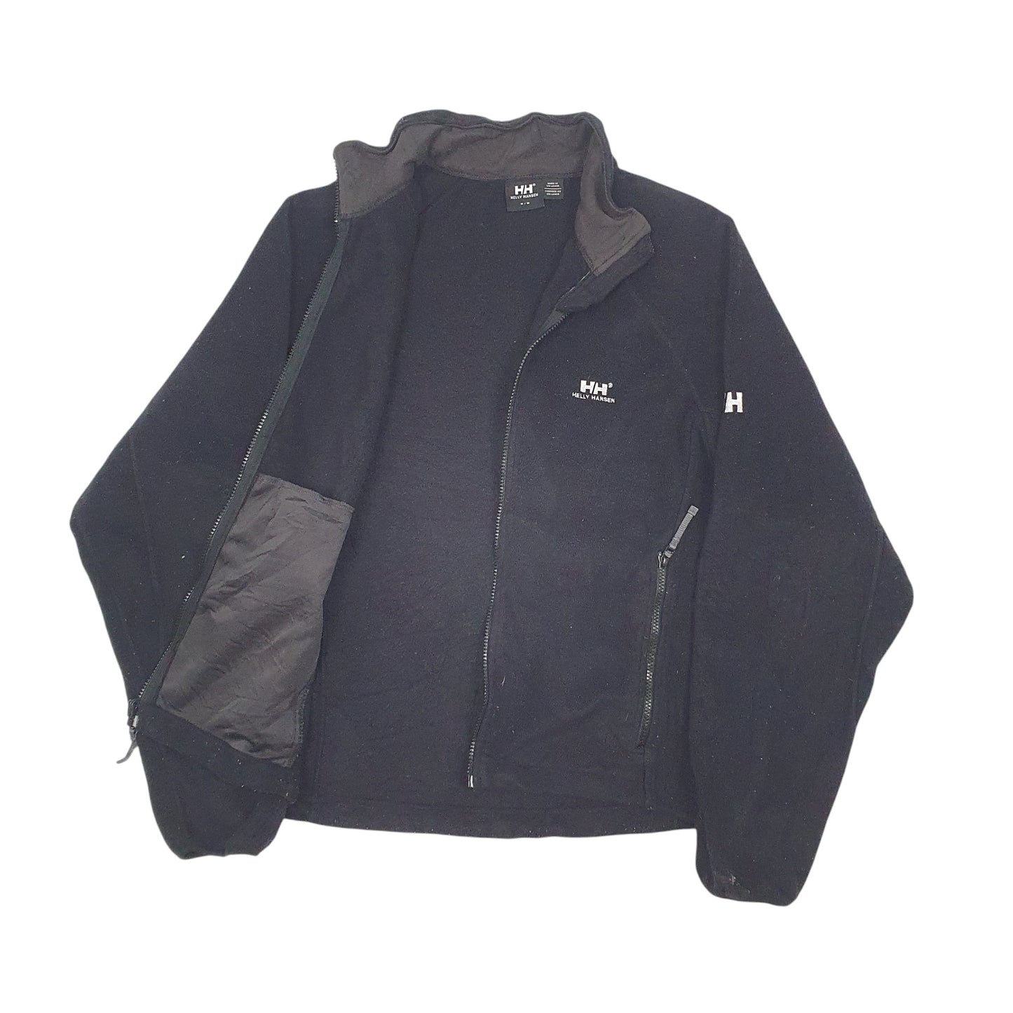 Mens Black Hello Hansen  Full Zip Jumper