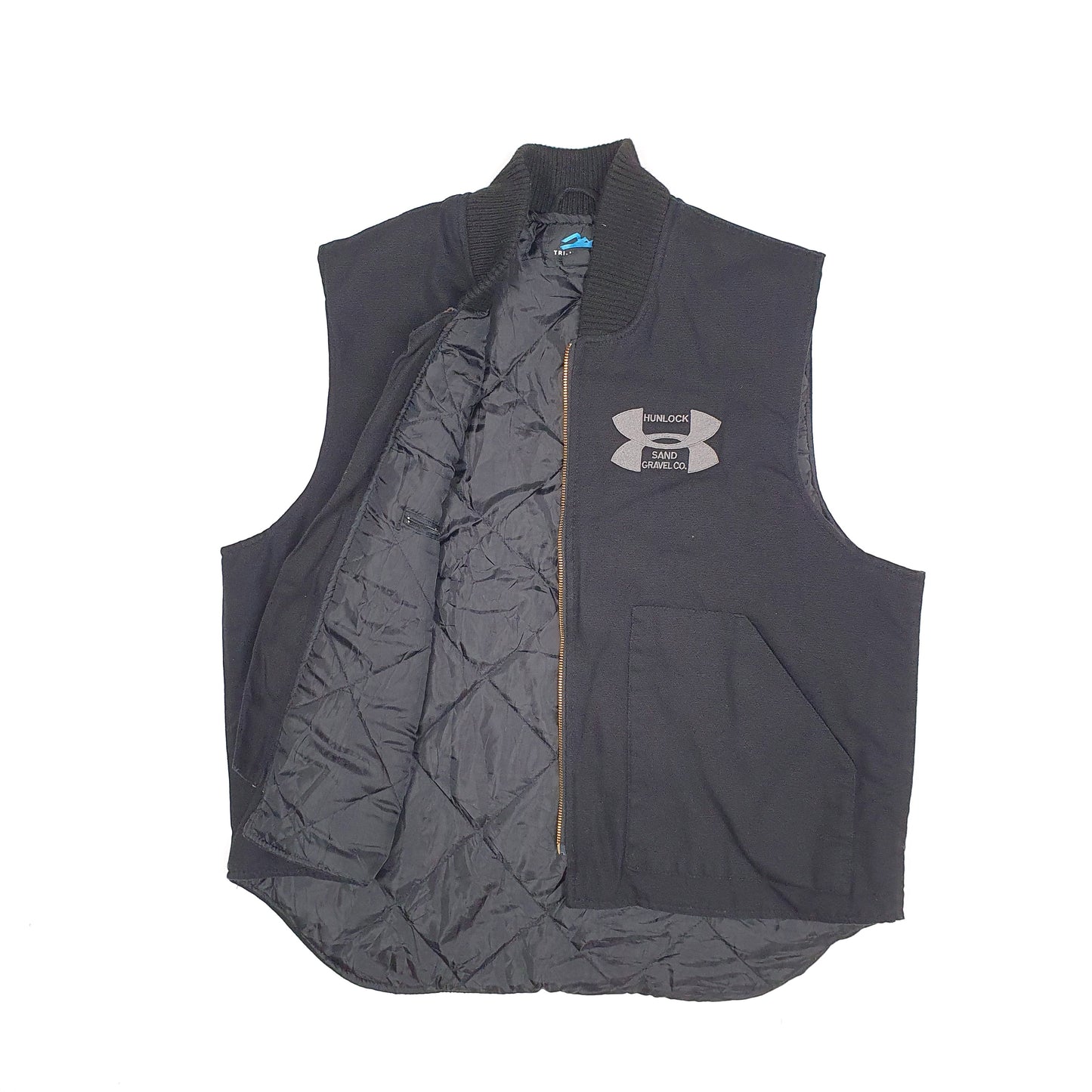 Mens Black Tri-Mountain   Coat