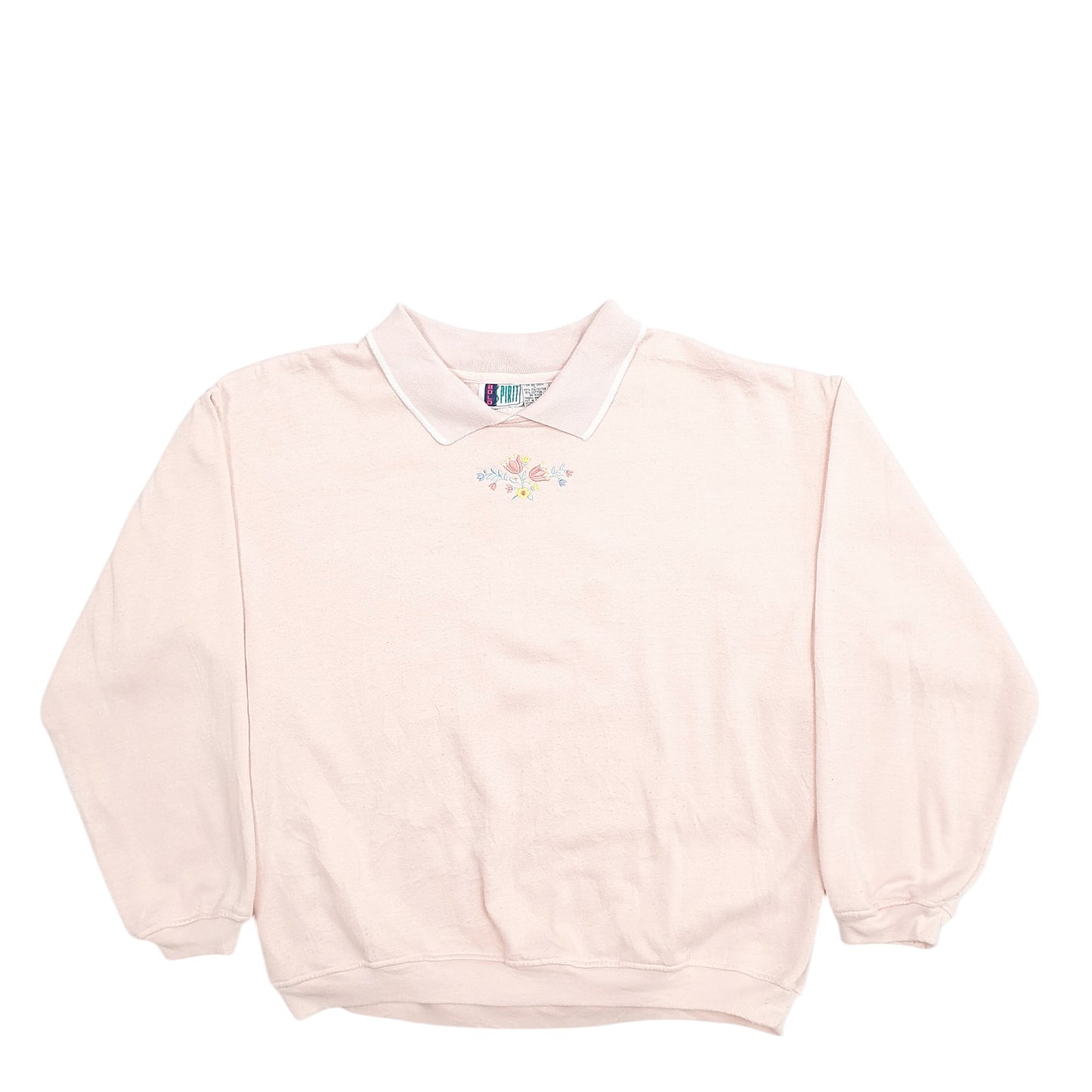 Womens Pink Bolo Spirit Floral Crewneck Jumper
