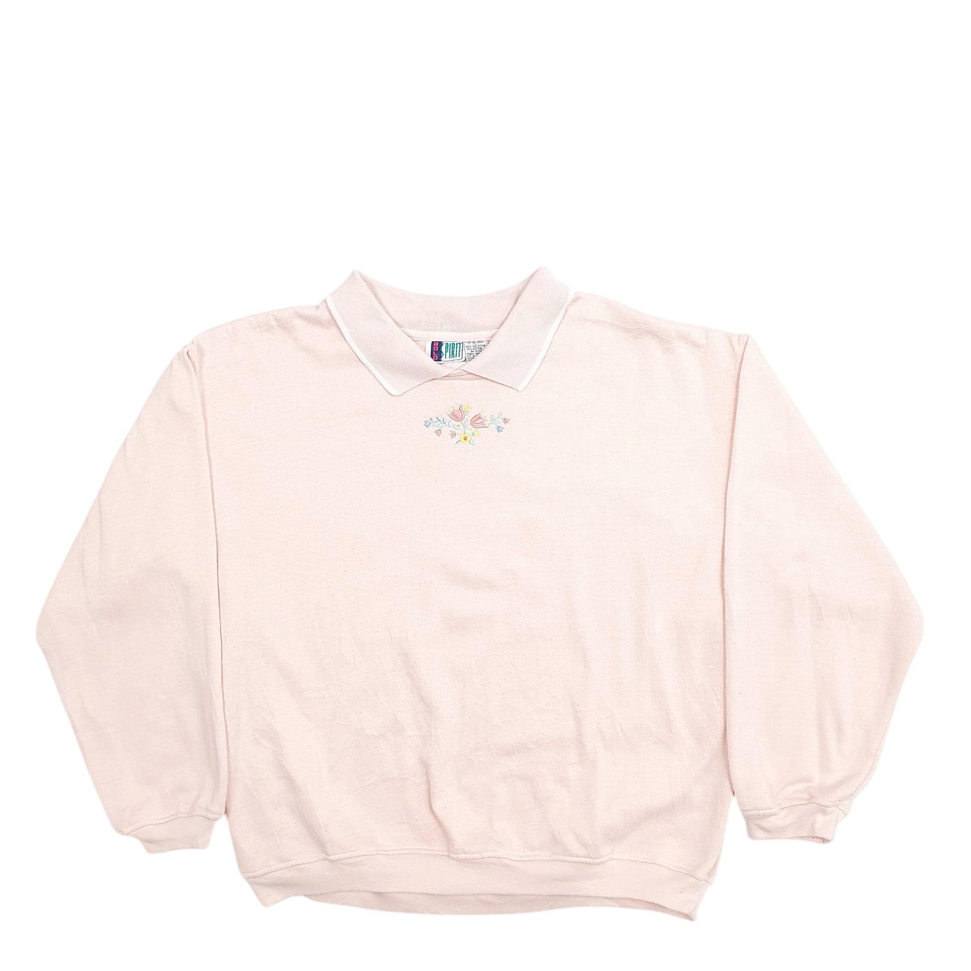 Womens Pink Bolo Spirit Floral Crewneck Jumper
