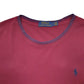 Mens Burgundy Polo Ralph Lauren  Short Sleeve T Shirt
