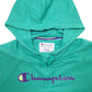 Womens Green Champion Spellout Hoodie Jumper