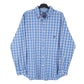 Mens Blue Chaps  Long Sleeve Shirt
