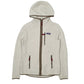 Womens White Patagonia Retro Pile Hoodie Full Zip Jumper
