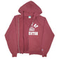 Mens Burgundy Champion Hoodie College Of Charleston USA Spellout Full Zip Jumper