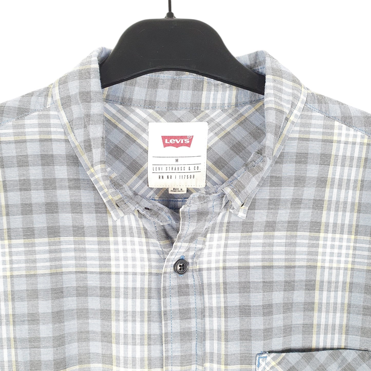 Mens Blue Levis  Long Sleeve Shirt