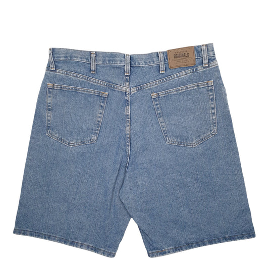 Mens Blue Wrangler Denim Jeans Jorts Denim Shorts