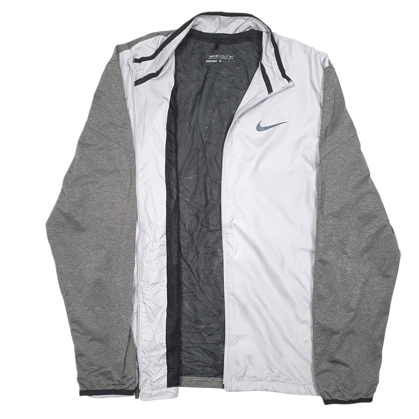 Mens Grey Nike Golf Full Zip Coat