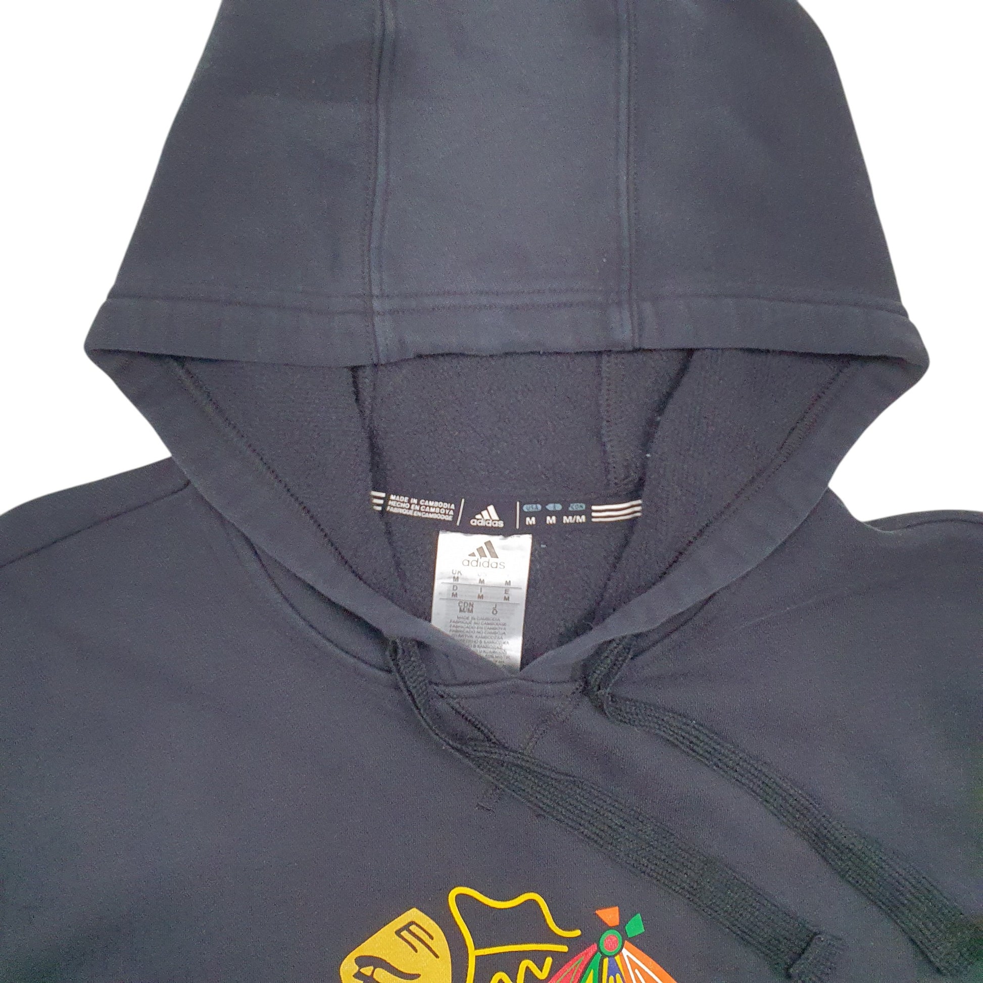 Mens Black Adidas NHL Blackhawks Hockey Hoodie Jumper