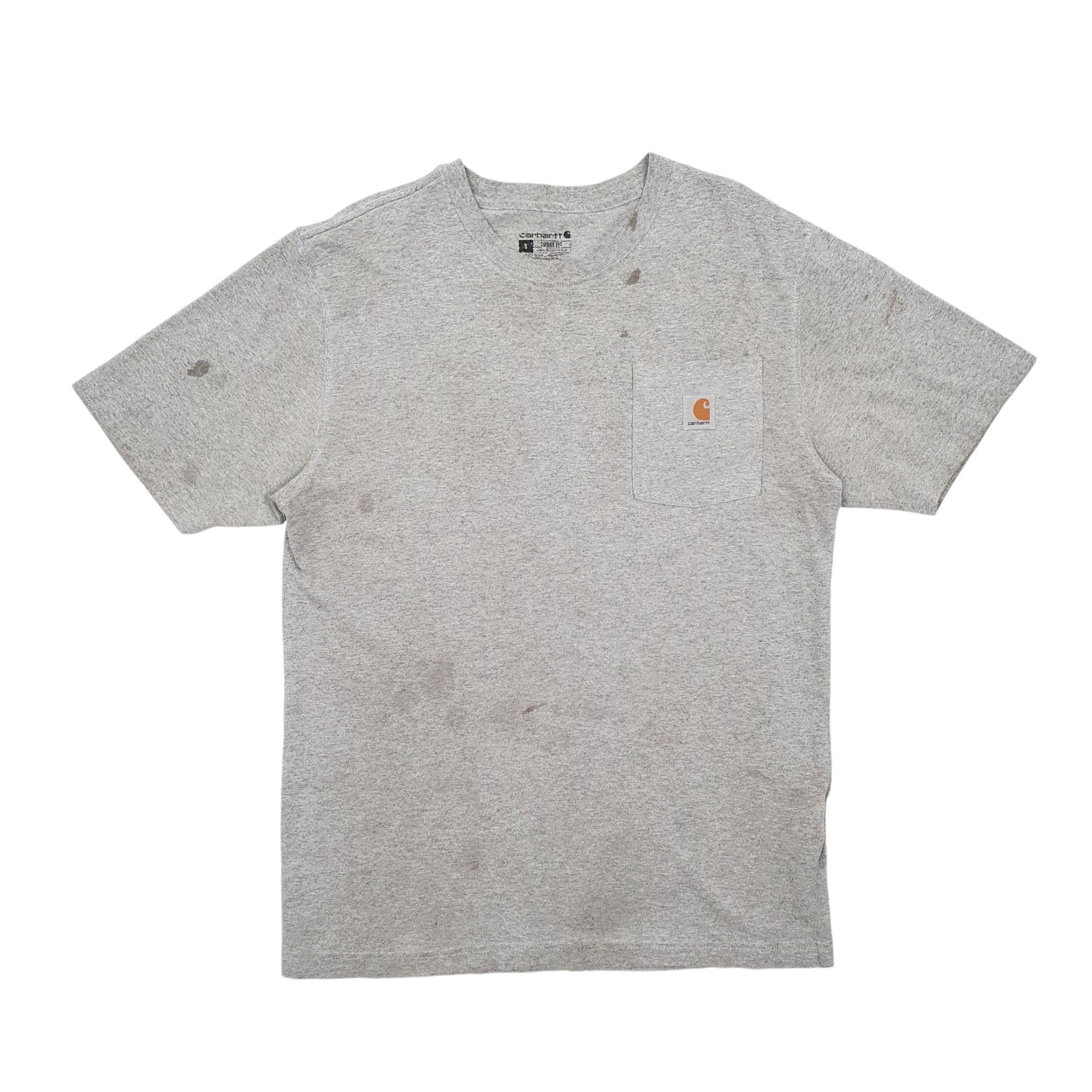 Mens Grey Carhartt  Short Sleeve T Shirt