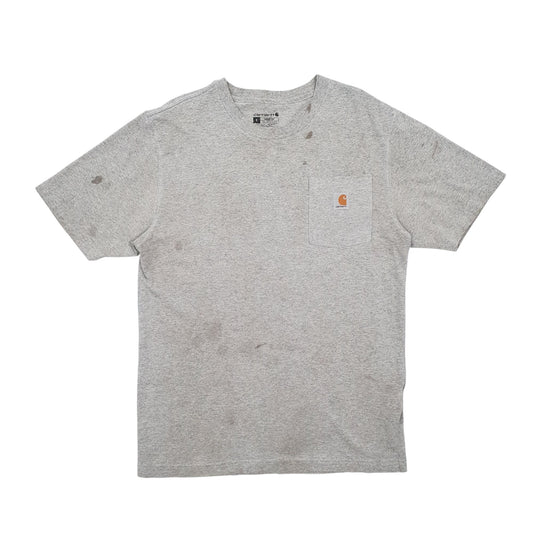 Mens Grey Carhartt  Short Sleeve T Shirt