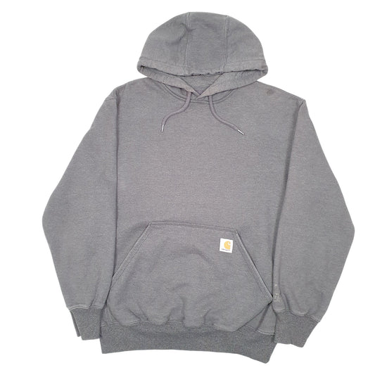 Mens Grey Carhartt Workwear Hoodie Jumper