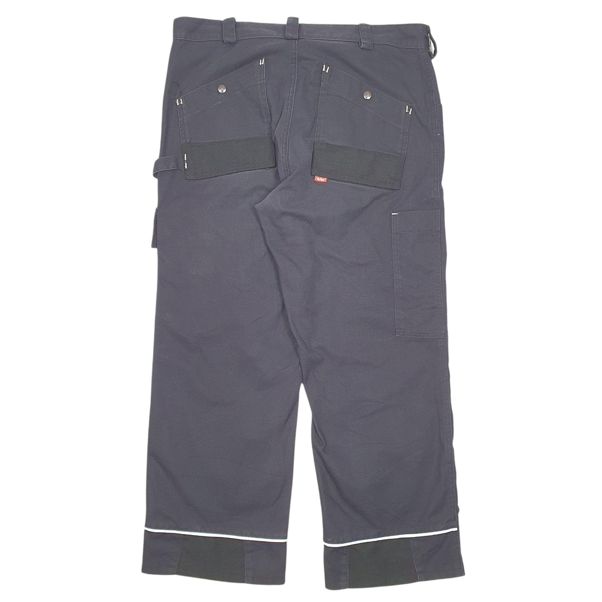 Mens Navy Ha Vep Workwear Utility Cargo Trousers