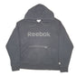 Womens Black Reebok Spellout Hoodie Jumper