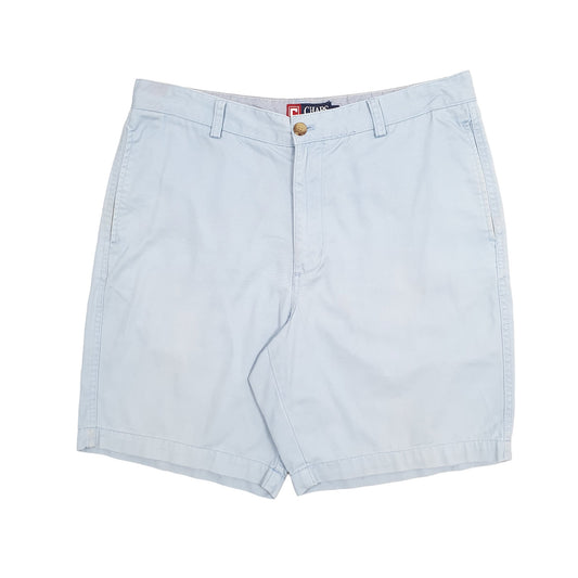 Mens Blue Chaps Deck Chino Shorts