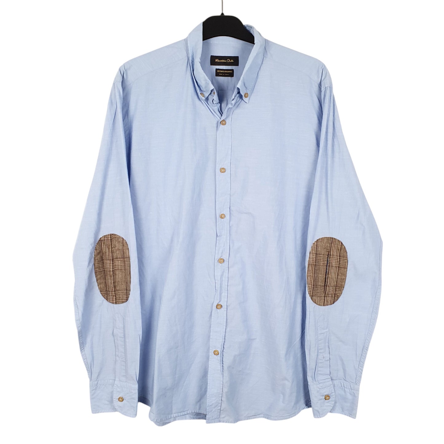 Mens Blue Massimo Dutti  Long Sleeve Shirt