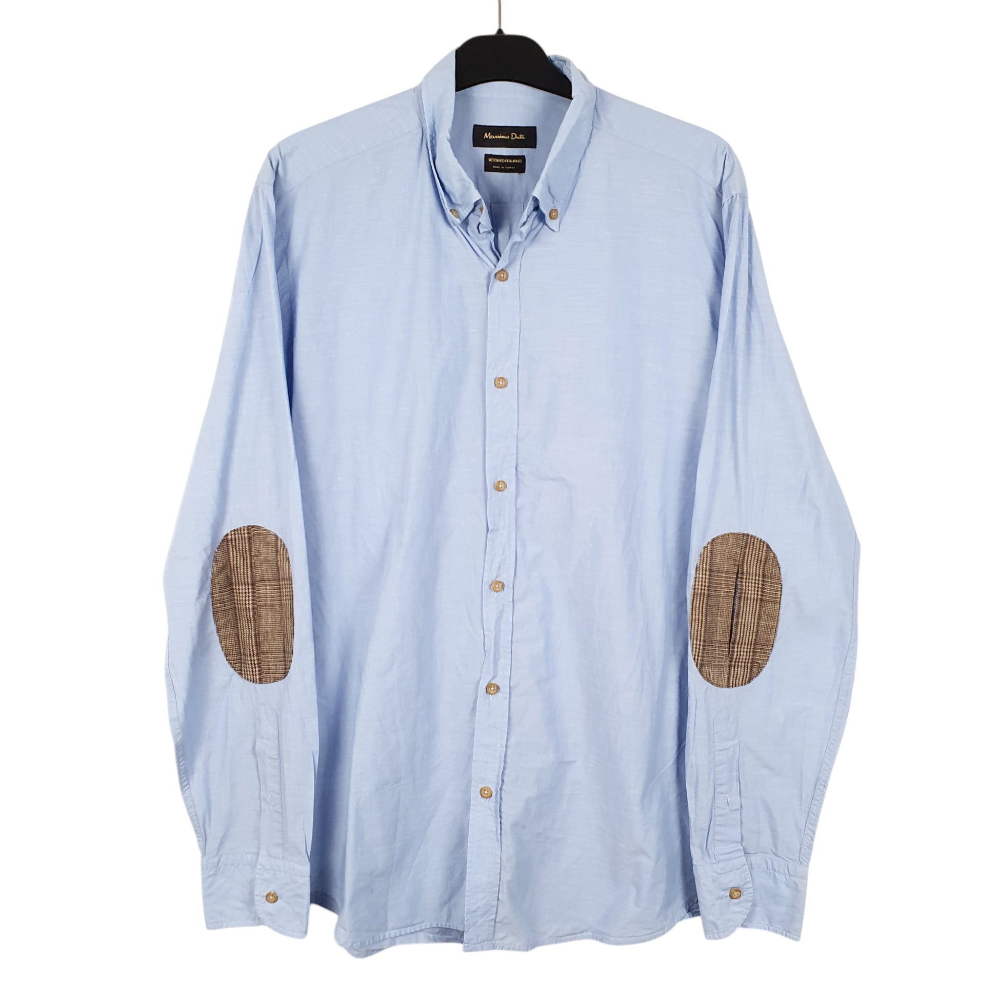 Mens Blue Massimo Dutti  Long Sleeve Shirt