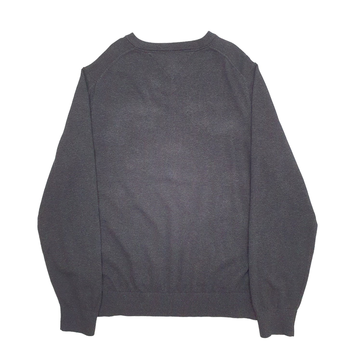 Mens Grey Tommy Hilfiger Knit Crewneck Jumper