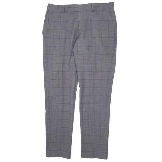 Mens Grey Moss Bros  Formal Trousers