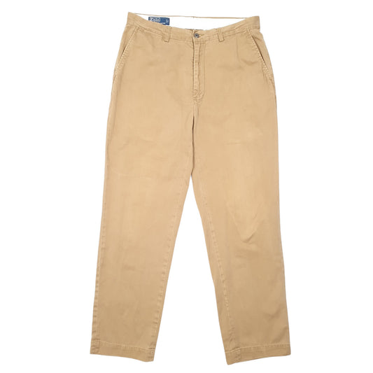 Mens Tan Polo Ralph Lauren Prospect Pant Vintage Chino Trousers