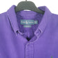 Mens Purple Ralph Lauren Chamois Overshirt Shacket Long Sleeve Shirt