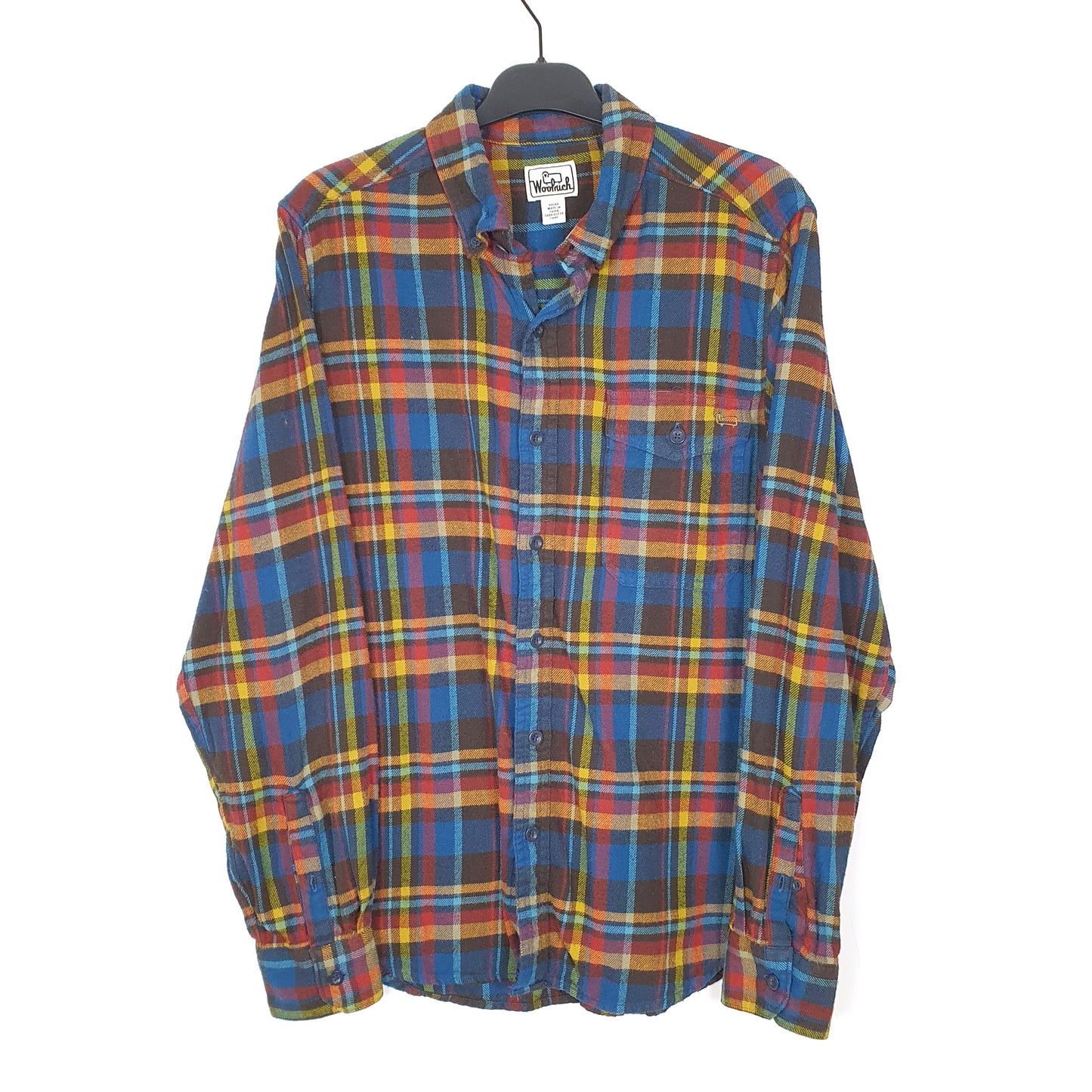 Mens Blue Woolrich  Long Sleeve Shirt