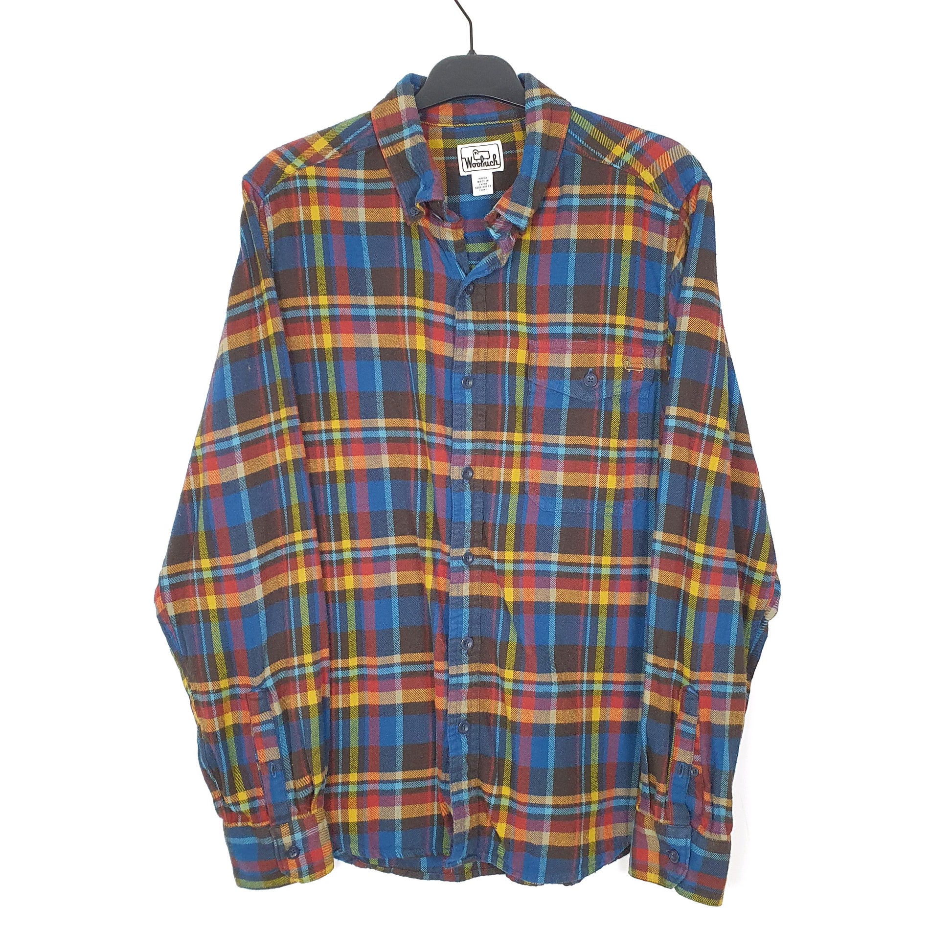 Mens Blue Woolrich  Long Sleeve Shirt